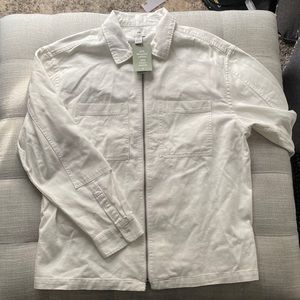 H&M White Zip up Jacket